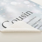 Winter Vakantie Sneeuwvlokken Koude Neef Quote Sherpa Deken (3/4)