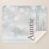 Winter Vakantie Sneeuwvlokken Koude Tante Tante Ci Sherpa Deken (Voorkant (horizontaal))