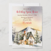 Winter Vakantiehuis Open Huis Kaart (Voorkant)