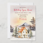 Winter Vakantiehuis Open Huis Kaart (Voorkant)