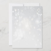 Winter-vakantieverblijf Baby shower uitnodiging (Achterkant)