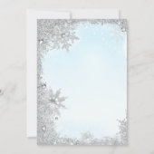 Winter-vakantieverblijf Baby shower uitnodiging (Achterkant)