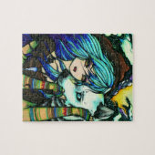 Winter Vampire White Kerstfeest Fantasy Art Legpuzzel (Horizontaal)