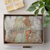 Winter van Alphonse Mucha Tissuepapier (Geschenk)