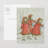 Winter' van April Baby's Book of Tunes, 1900 Briefkaart (Voorkant / Achterkant)