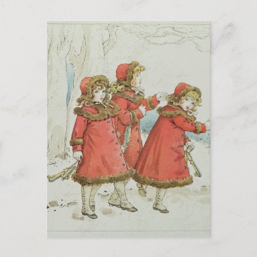 Winter' van April Baby's Book of Tunes, 1900 Briefkaart (Voorkant)