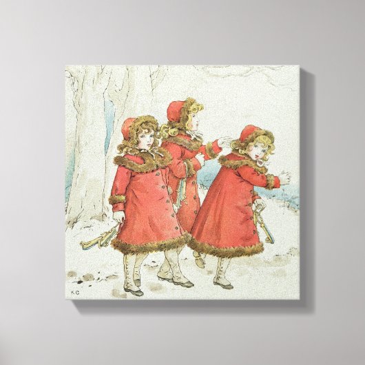 Winter' van April Baby's Book of Tunes, 1900 Canvas Afdruk (Voorkant)