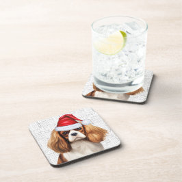 Winter van Cavalier King Charles Spaniel Dog Bier Onderzetter