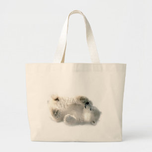 Winter van de Welp van de Ijsbeer de Leuke Grote Tote Bag