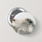 Winter van de Welp van de Ijsbeer de Leuke Ronde Button 5,7 Cm (Voorkant /achterkant)