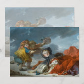 Winter van Jean-Honore Fragonard (Voorkant / Achterkant)