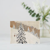 Winter van Julian Falat Kerstmis Briefkaart (Staand voorkant)