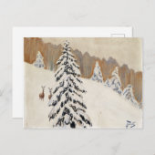 Winter van Julian Falat Kerstmis Briefkaart (Voorkant / Achterkant)