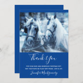 Winter van mooi paard Foto bedankt (Voorkant / Achterkant)