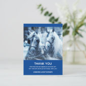 Winter van mooi paard Foto bedankt Briefkaart (Staand voorkant)