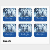 Winter van mooi paard Foto bedankt Vierkante Sticker (Vel)