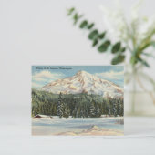  winter van Mt. Rainier, Washington Briefkaart (Staand voorkant)