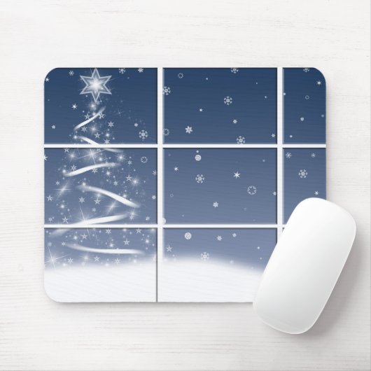 Winter Venster Muismat (Met muis)