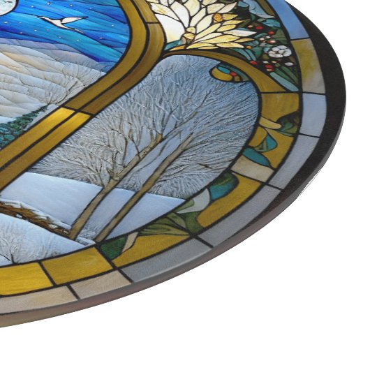 Winter Venster Snijbord Snijplank (Hoek)