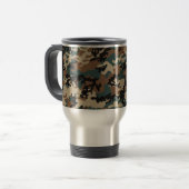 Winter Verdant Camo Stainless Steel Travel Mug Reisbeker (Voorkant links)