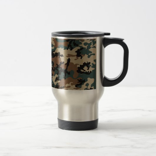 Winter Verdant Camo Stainless Steel Travel Mug Reisbeker (Rechts)
