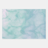 Winter Verjaardag Elegante Pastel Marble Wrapping  Inpakpapier Vel (Voorkant)