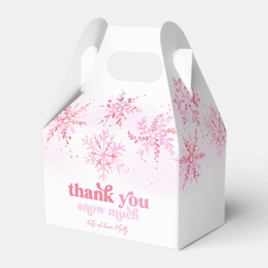 Winter Verjaardag Favoriet Dozen Bedankdoosjes (Voorkant Zijde)