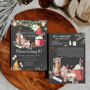 Winter Verjaardag met Kerstvuur   Warme Chocolade 