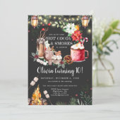 Winter Verjaardag met Kerstvuur | Warme Chocolade  (Staand voorkant)
