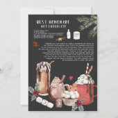 Winter Verjaardag met Kerstvuur | Warme Chocolade  (Achterkant)