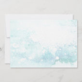 Winter Verjaardag wonderland foto uitnodiging (Achterkant)