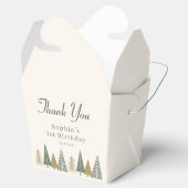 Winter verjaardagsfeestje dank je bedankdoosjes (Geopend)