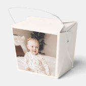 Winter verjaardagsfeestje dank je bedankdoosjes (Achterkant)