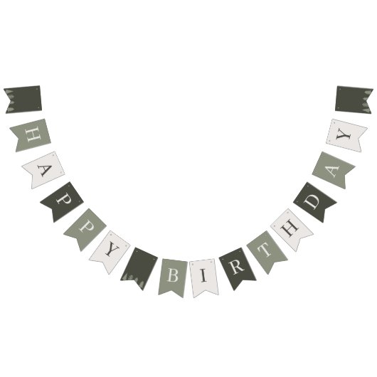 Winter verjaardagsfeestje vlaggetjes (Alle)