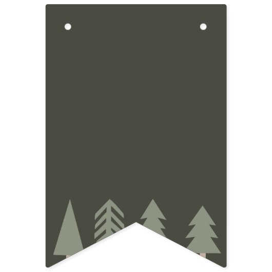 Winter verjaardagsfeestje vlaggetjes (Eerste vlag)