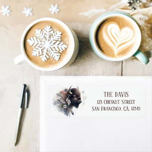 Winter Vibes Amerikaanse Buffalo - Retouradres Etiket