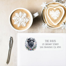 Winter Vibes Amerikaanse Buffalo - Retouradres Etiket