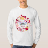 Winter Vibes Basic T-shirt met lange mouwen (Voorkant)