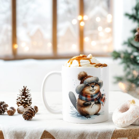 Winter Vibes Beaver - Koffiemok