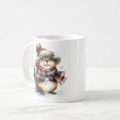 Winter Vibes Beaver - Koffiemok (Voorkant links)