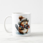 Winter Vibes Beaver - Koffiemok (Links)