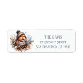 Winter Vibes Beaver - Retouradres Etiket (Voorkant)