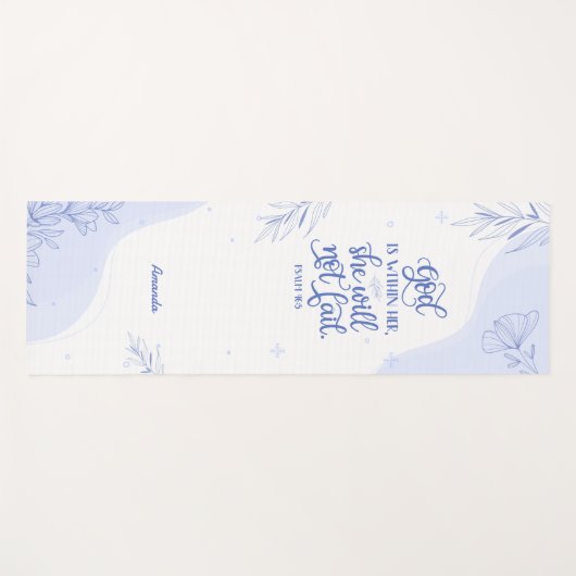 Winter Vibes bijbel vers voor haar Yogamat (Voorkant (horizontaal))