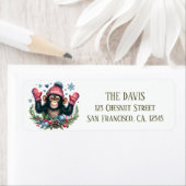 Winter Vibes Chimpansee - Retouradres Etiket (Insitu)