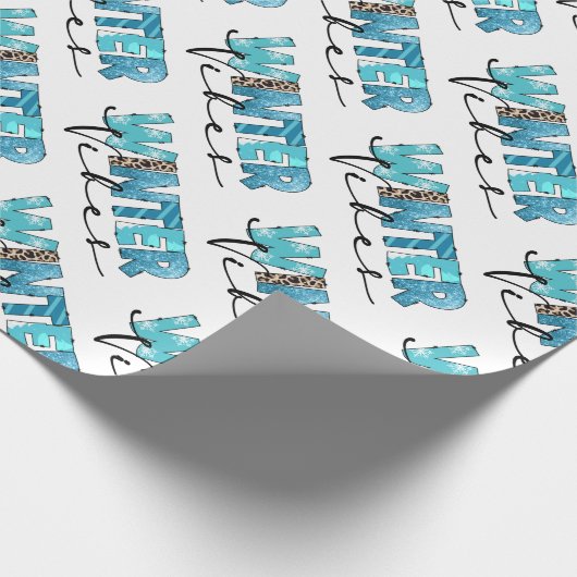 Winter Vibes Customize Cadeaupapier (Hoek)