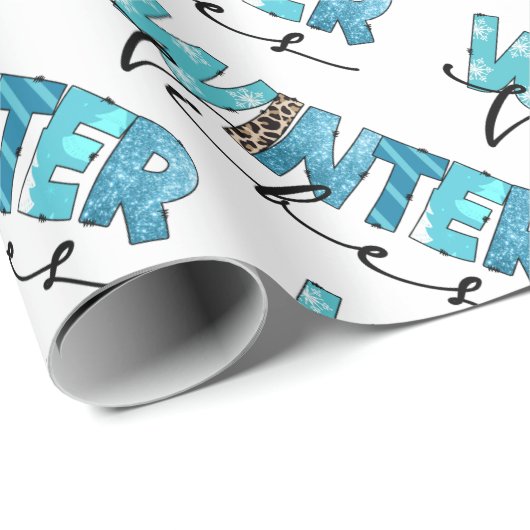 Winter Vibes Customize Cadeaupapier (Rol Hoek)