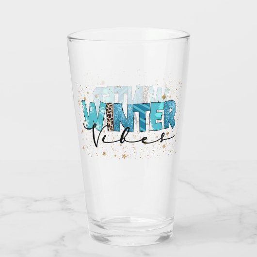 Winter Vibes Customize Glas (Achterkant)