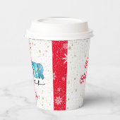 Winter Vibes Customize Papieren Bekers (Links)