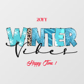 Winter Vibes Customize Raamsticker (Vel)