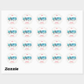 Winter Vibes Customize Ronde Sticker (Vel)